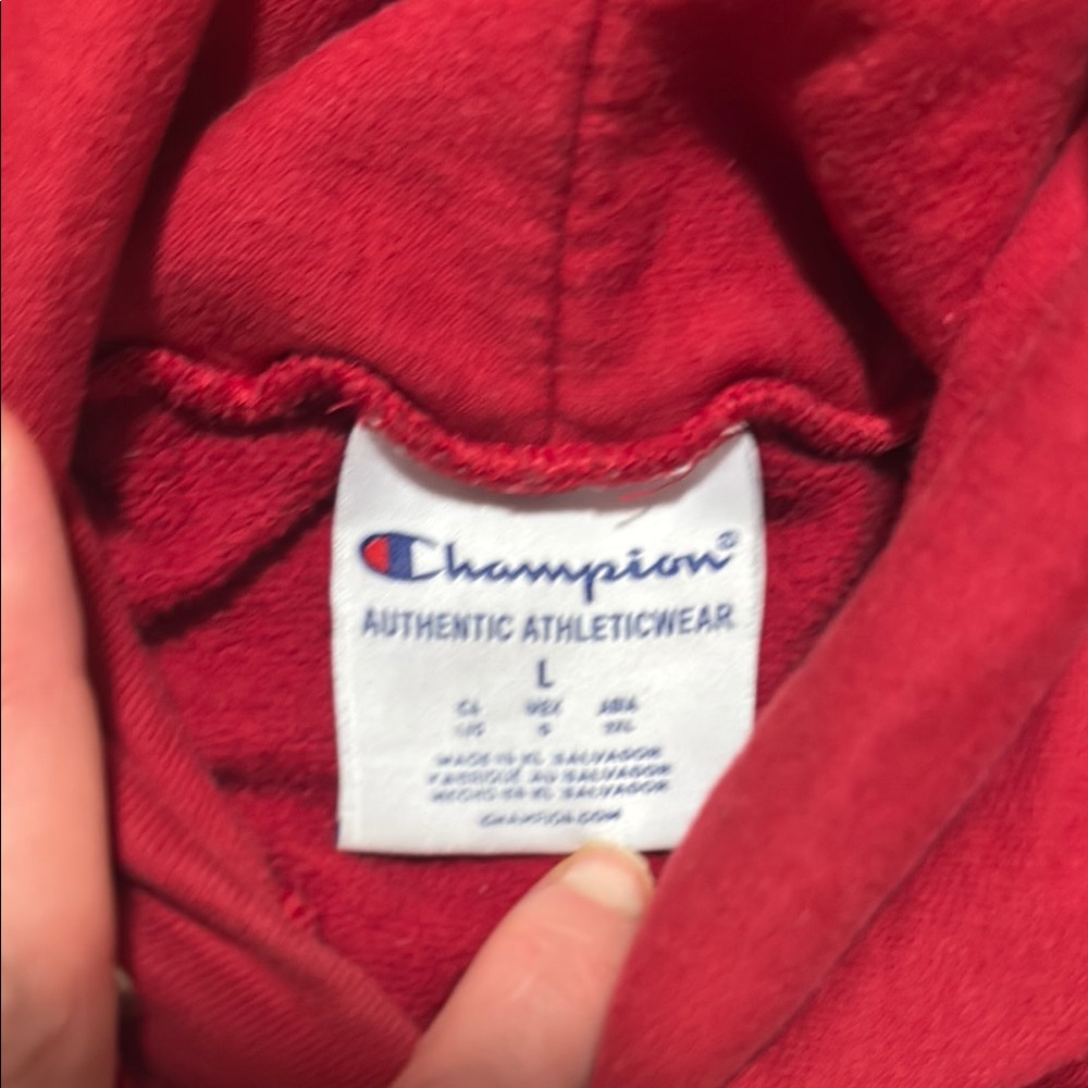 Champion Red Hoodie - Picture 6 of 7